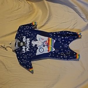 Bicycle booth. Unicorn power tri suit